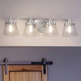 Luxury Traditional Bath Light, 7.75"H x 33.5"W, with Modern Farmhouse ...